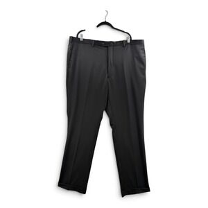 JB Britches Dress Pants Mens 44R 44x34 Worsted Wool Torino Office Cuffed Italy